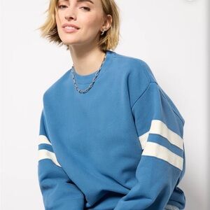 Clare V. Oversized Varsity Sweatshirt